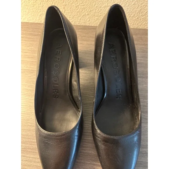 Aerosoles womens black heels size 9 2 1/2"‎ heels minetta - Picture 2 of 6